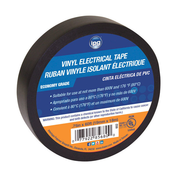 Intertape ELEC TAPE 3/4""X60' BLK 602